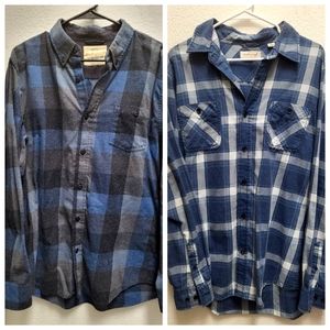 Weatherproof vintage men's flannel shirts two pack